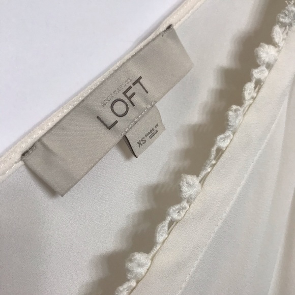 LOFT Tank Top with Crochet Trim Detail, Size XS - Picture 3 of 8